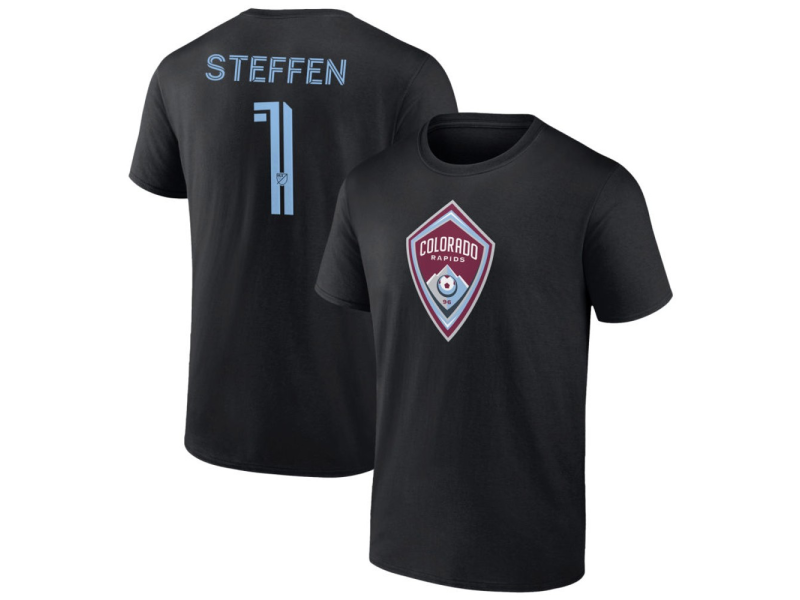 Youth Colorado Rapids #1 Zack Steffen T-Shirt - Black