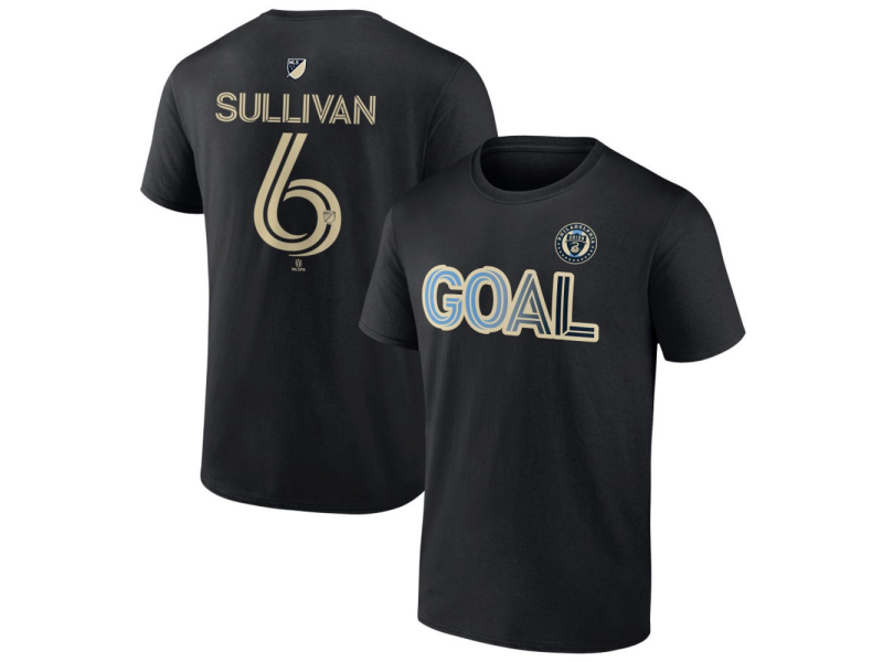 Men's Philadelphia Union Goal #6 Cavan Sullivan T-Shirt - Black