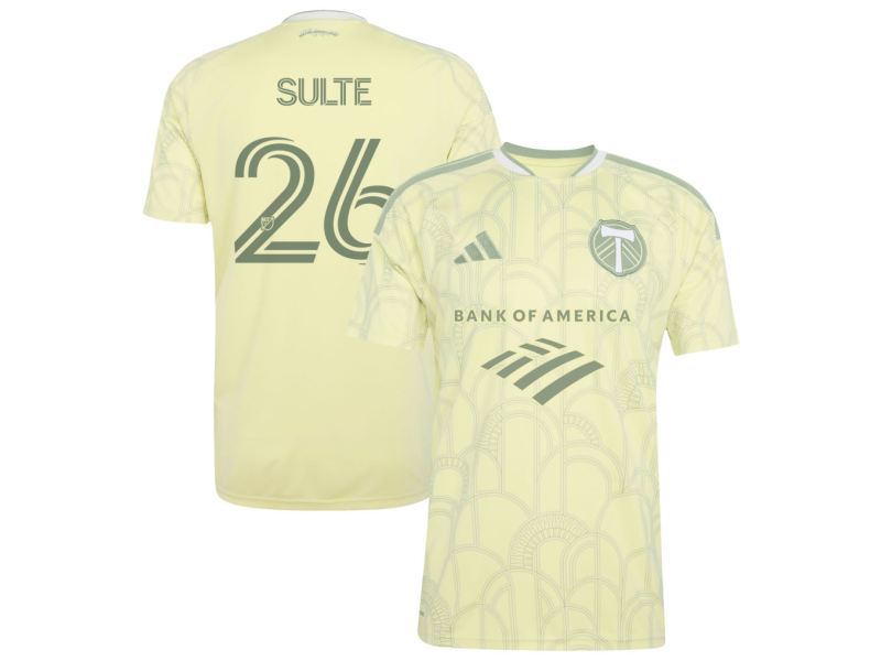 Hunter Sulte Portland Timbers 2026 Civic Stadium Edition Fan Version Jersey - Yellow