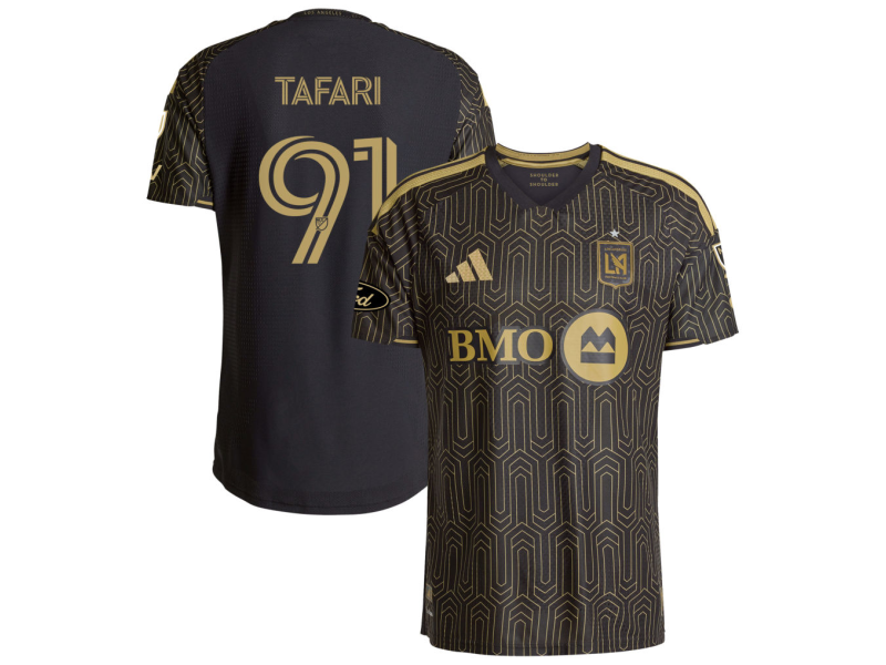 Nkosi Tafari LAFC 2026 Primary Edition Player Version Jersey - Black With Patch