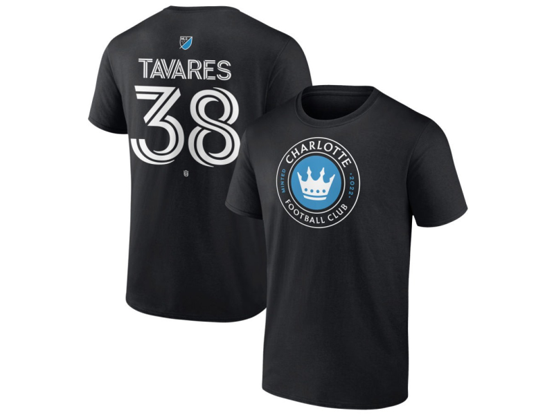 Youth Charlotte FC #38 Iuri Tavares Team Authentic T-Shirt - Black