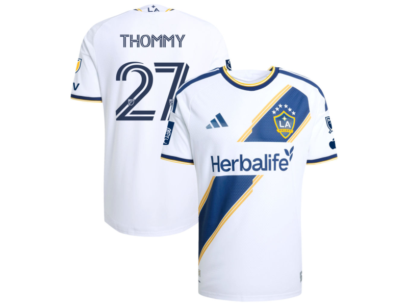 Erik Thommy LA Galaxy 2026 The VeloCITY Edition Player Version Jersey - White With Patch