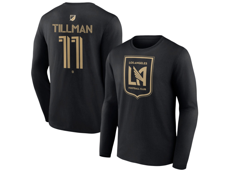 Men's LAFC #11 Timothy Tillman Team Authentic Long Sleeve T-Shirt - Black