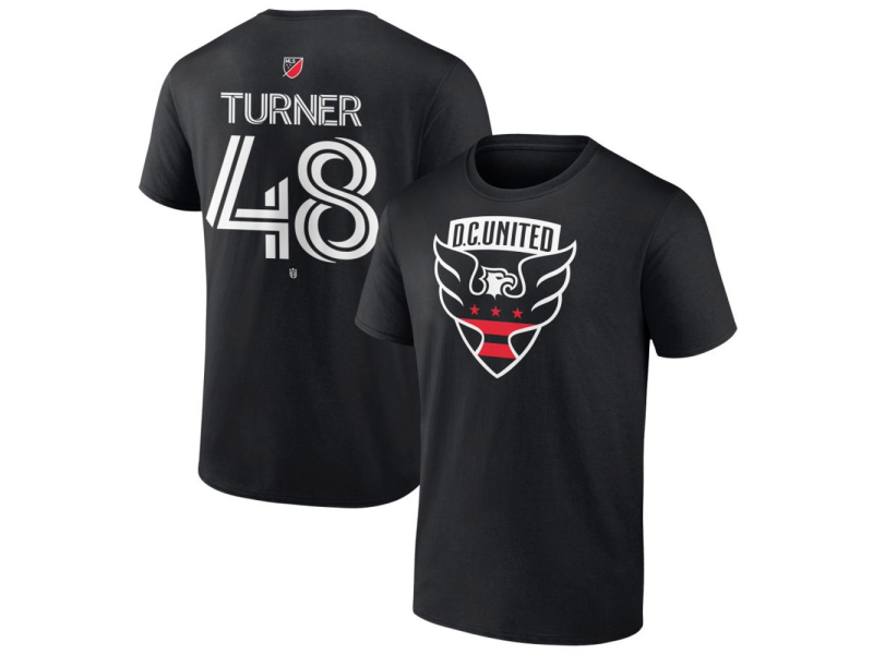 Youth D.C. United #48 Gavin Turner Team Authentic T-Shirt - Black