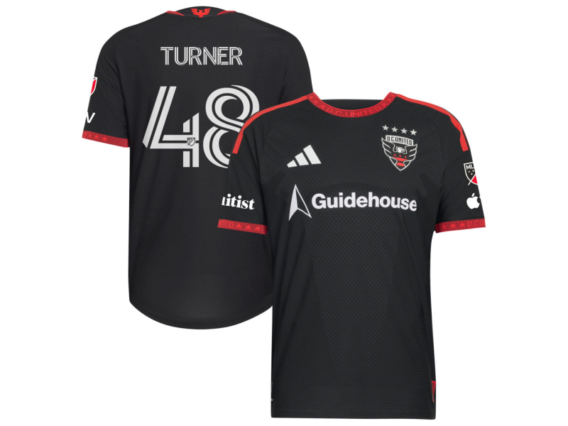 Gavin Turner D.C. United 2026 Black-and-Red Edition Player Version Jersey - Black With Patch