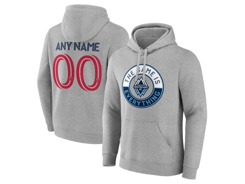 Men's Vancouver Whitecaps FC The Game Is Everything Custom Pullover Hoodie - Gray