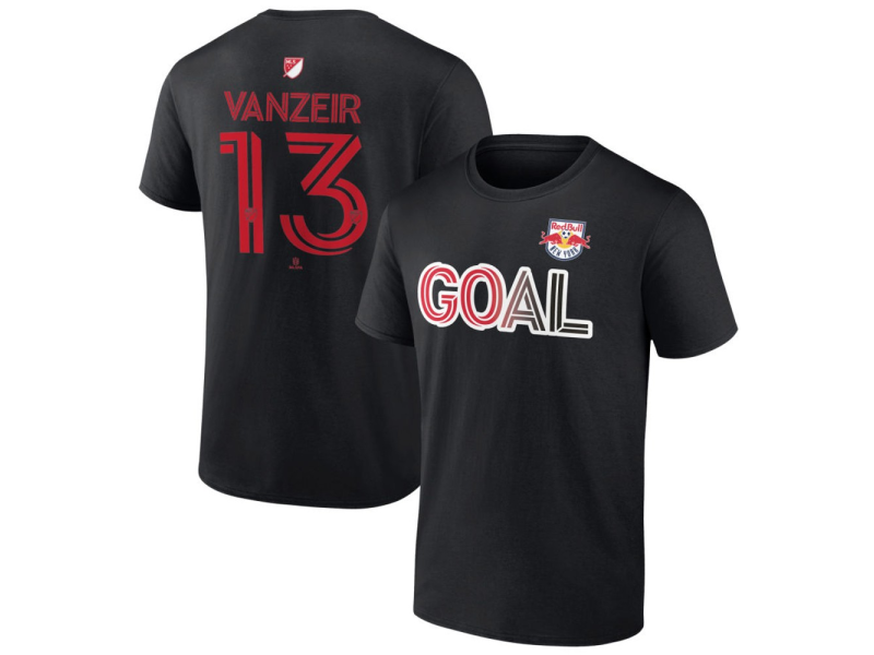 Youth New York Red Bulls Goal #13 Dante Vanzeir T-Shirt - Black