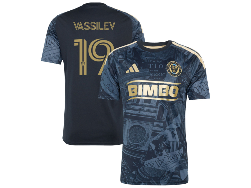 Indiana Vassilev Philadelphia Union 2026 1776 Edition Fan Version Jersey - Navy