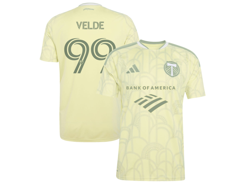 Kristoffer Velde Portland Timbers 2026 Civic Stadium Edition Fan Version Jersey - Yellow