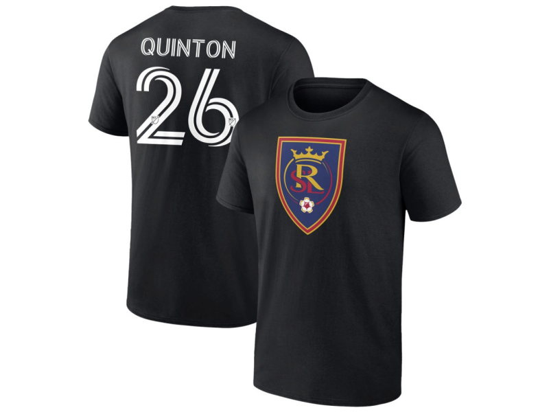 Men's Real Salt Lake #41 Juan Gio Villa T-Shirt - Black