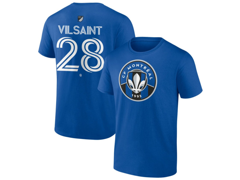 Youth CF Montreal #28 Jules-Anthony Vilsaint Team Authentic T-Shirt - Royal