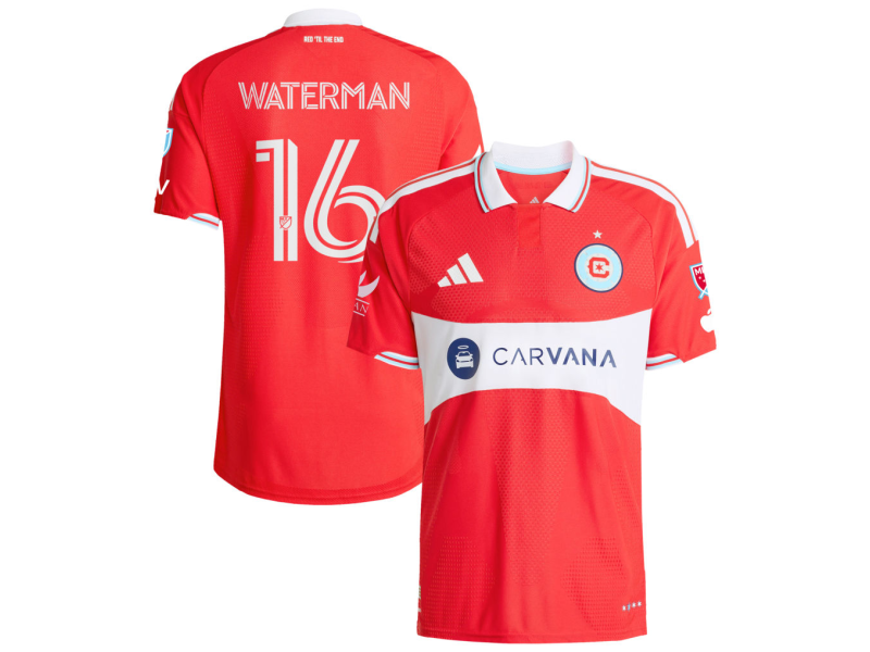 Joel Waterman Chicago Fire 2026 Forever Red Player Version Jersey - Red With Patch