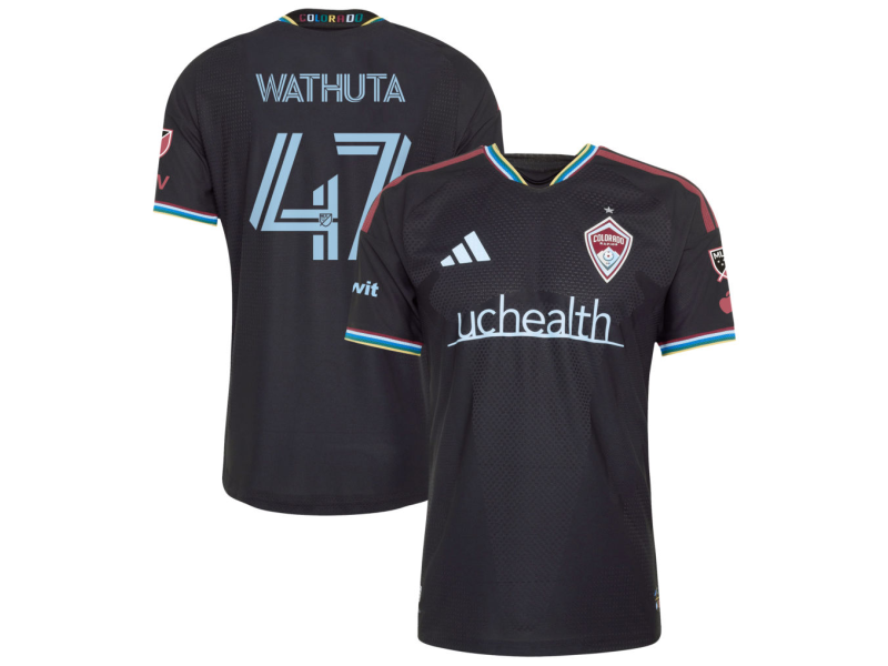 Sydney Wathuta Colorado Rapids 2026 Colorful Colorado Player Version Jersey - Black With Patch