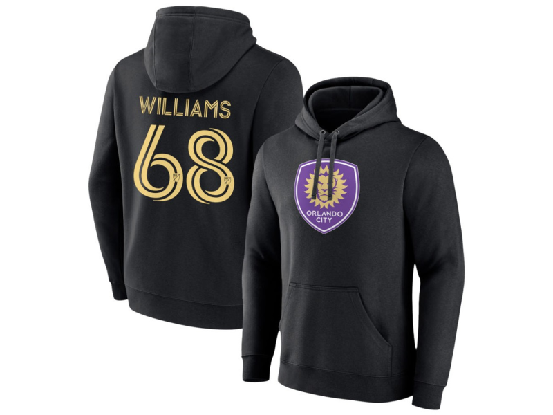Men's Orlando City SC #68 Thomas Williams Pullover Hoodie - Black