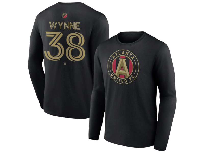 Men's Atlanta United FC #38 Ronan Wynne Team Authentic Long Sleeve T-Shirt - Black