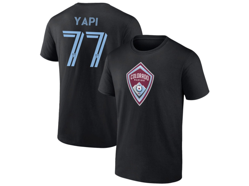 Youth Colorado Rapids #77 Darren Yapi T-Shirt - Black
