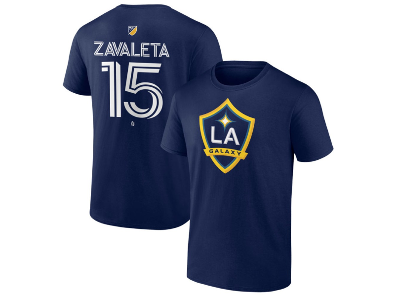 Youth LA Galaxy #15 Eriq Zavaleta Team Authentic T-Shirt - Navy
