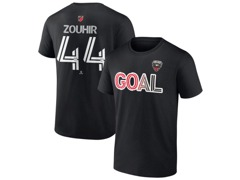 Men's D.C. United Goal #44 Rida Zouhir T-Shirt - Black